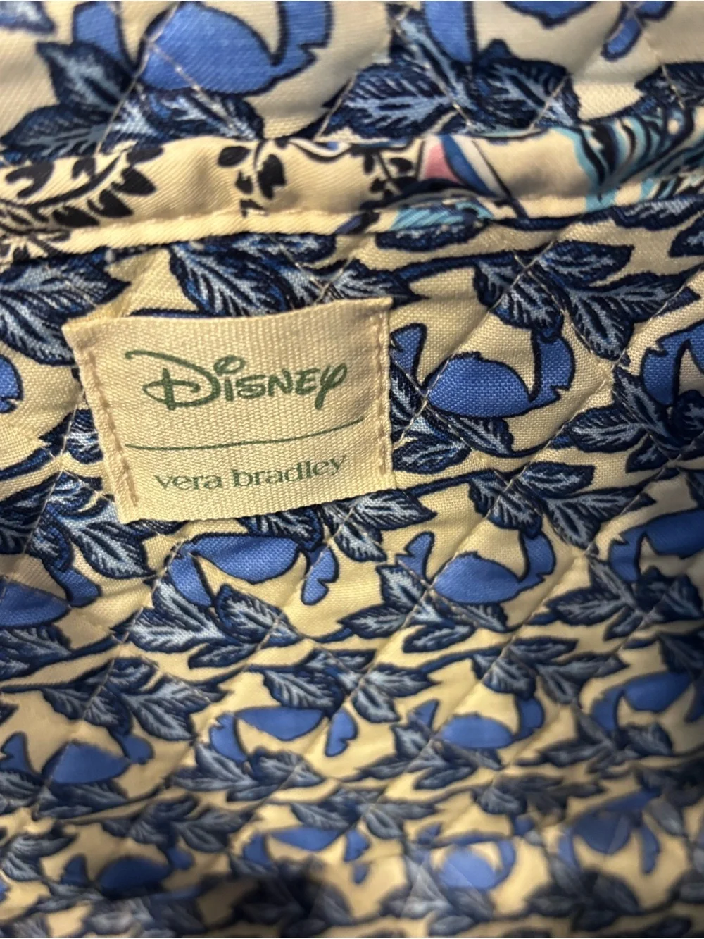 Vera Bradley Blue Floral Quilted Tote
